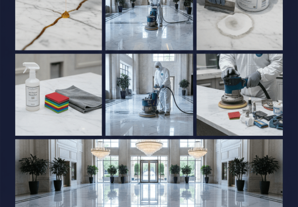 İstanbul profesyonel mermer cilalama uygulaması