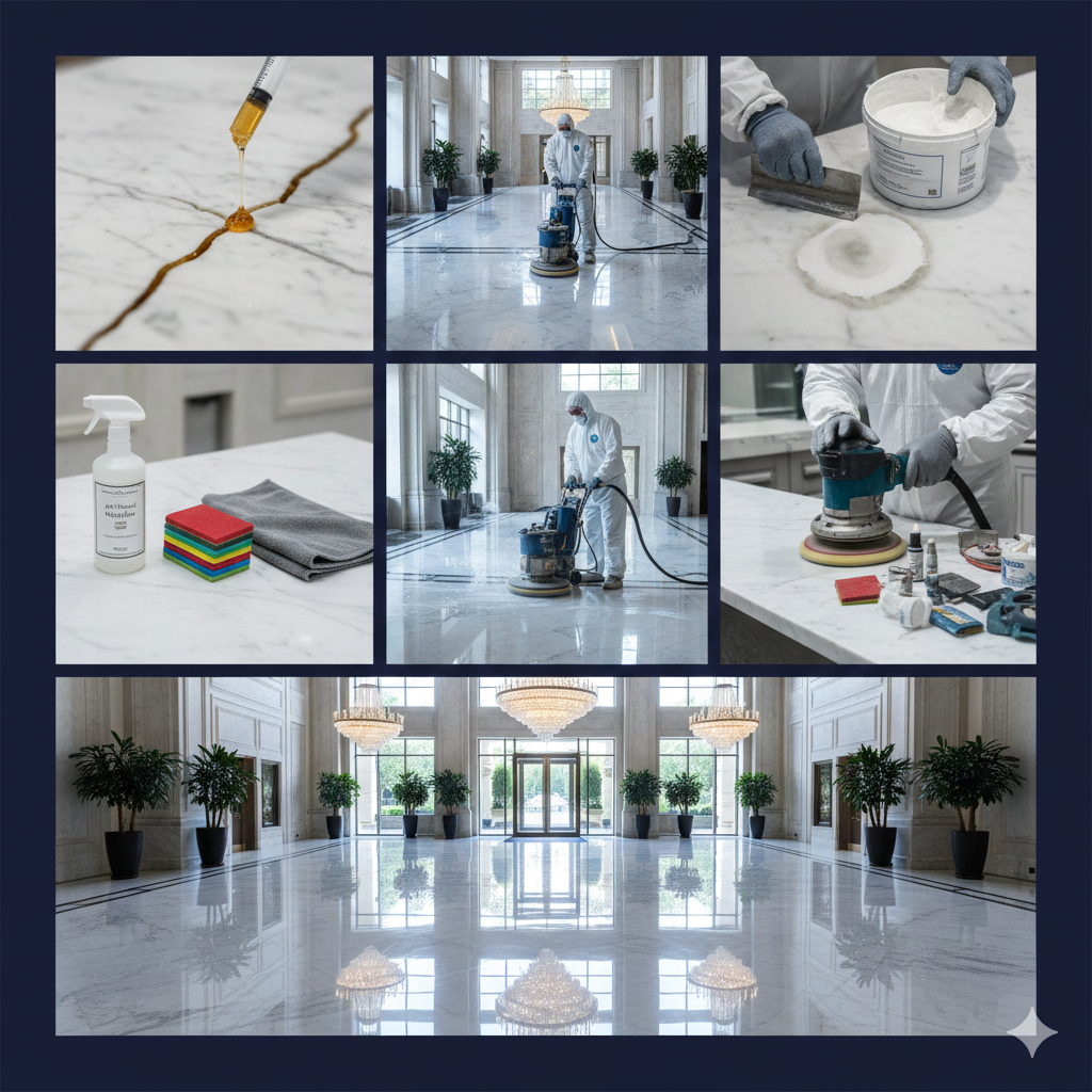 İstanbul mermer cilalama uzman ekibi profesyonel zemin bakımı